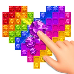 Glow Sort - Jewel Color Puzzle simgesi